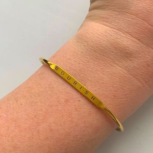 Gold “Nourish” bangle